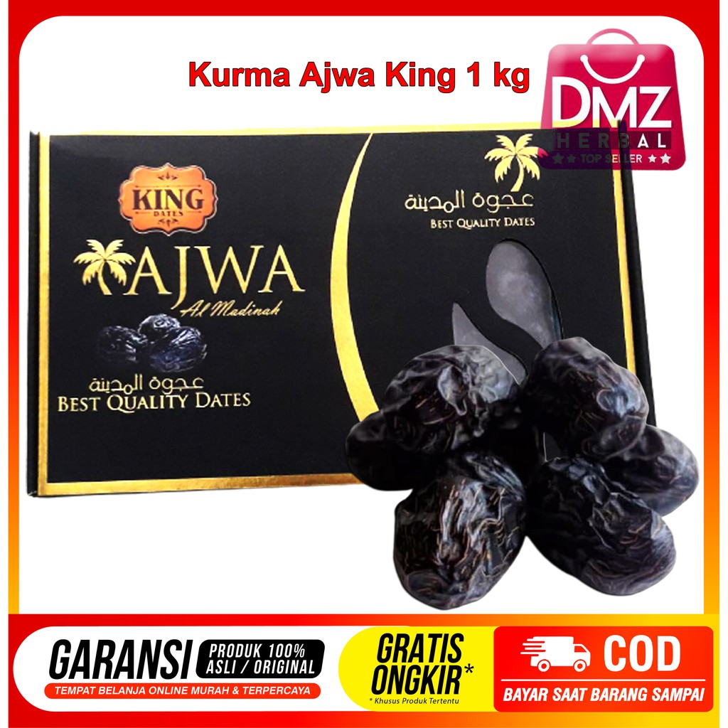 

Kurma Ajwa King 1 kg - Kurma Ajwa Madinah - Kurma Nabi - Kurma Ajwa Asli