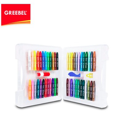 IDOLAKU GREEBEL Crayon/Krayon Kids Oil Pastel 48 Warna Crayons