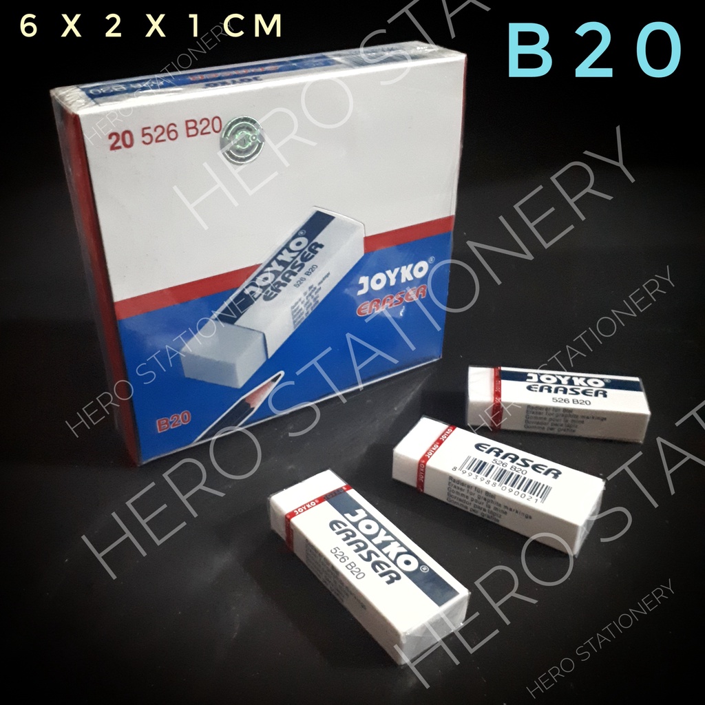 

Joyko eraser penghapus joyko putih B20 . 20 unit