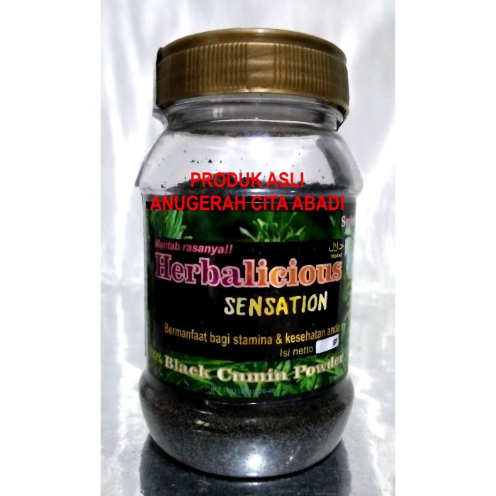 

Langsung Order Jinten Hitam Bubuk Herbalicious Sensation Pure Black Cumin Powder 100g Berkualitas