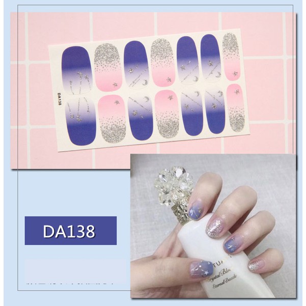 14Pcs/Stiker Kuku Murah / Nail Art Sticker / Nail Art Stiker / Nail Art &amp; Sticker DA Series Premium