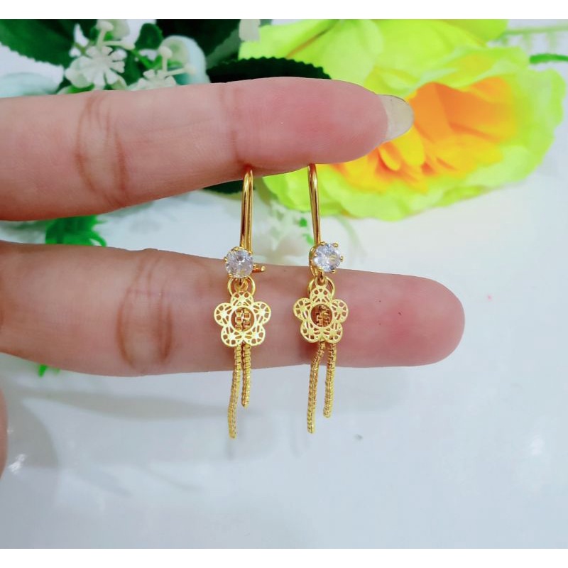 ANTING DESI JURAY PERMATA SATU AKSESORIS LAPIS EMAS 24K