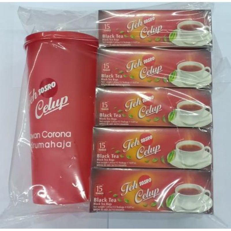 

TEH CELUP SOSRO 5 KOTAK GRATIS BOTOL MINUM