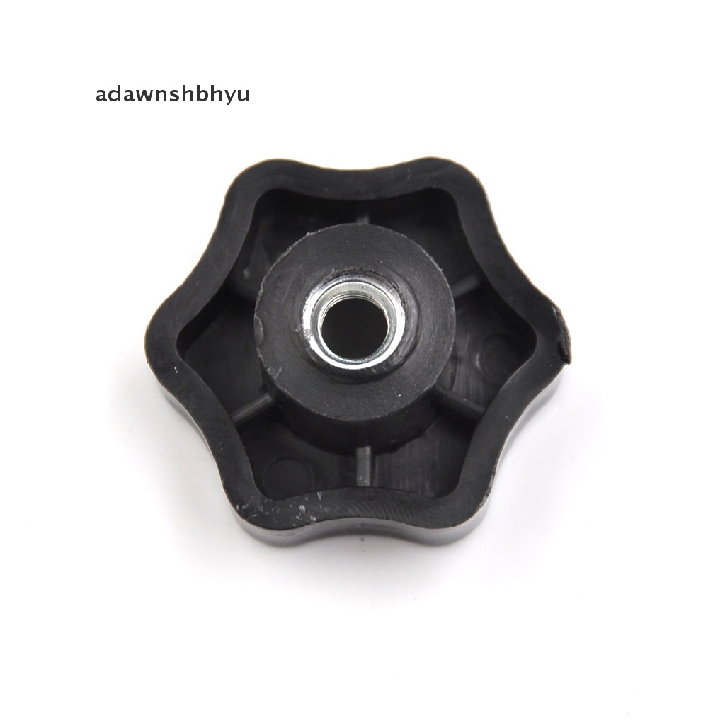 Adawnshbhyu 4Pcs M6 Female Thread Star Shaped Head Clamping Nuts Knob Dengan Lubang Tembus