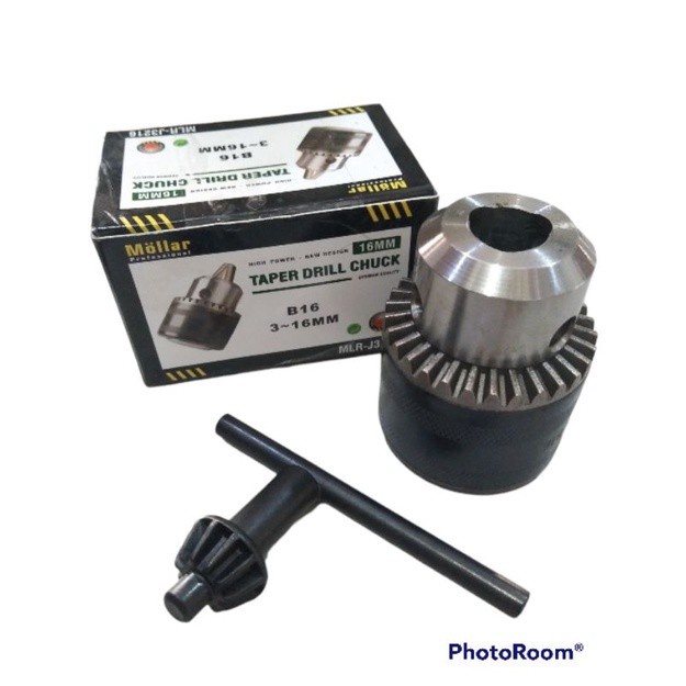 KEPALA BOR TAPER DRILL CHUCK 16 MM B16 KONES MOLLAR KEPALA BOR