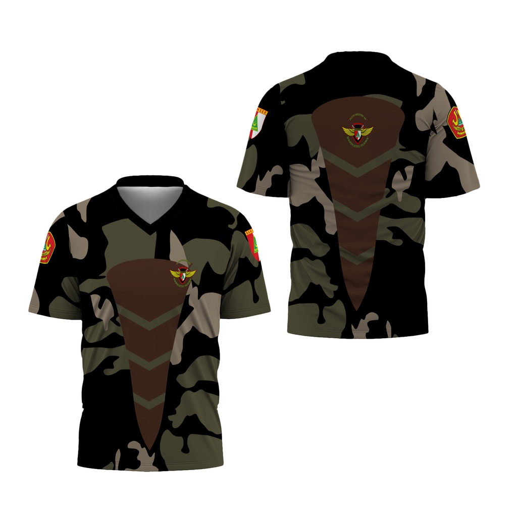 TiniShop - Kaos V-Neck Pria Motif Banser | Kaos Banser FullPrint / Tshirt Kaos Banser Pria