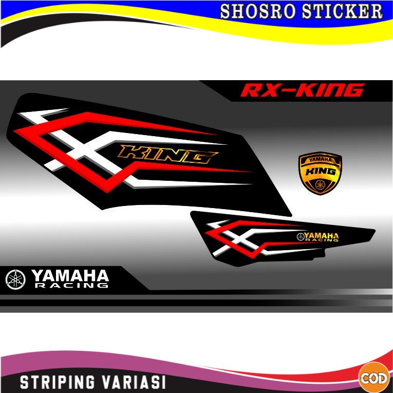 COD / VARIASI STRIPING STICKER VARIASI RX KING LIS MERAH PUTIH CUSTOM STRIPING ALL RX-KING LIS SETIK