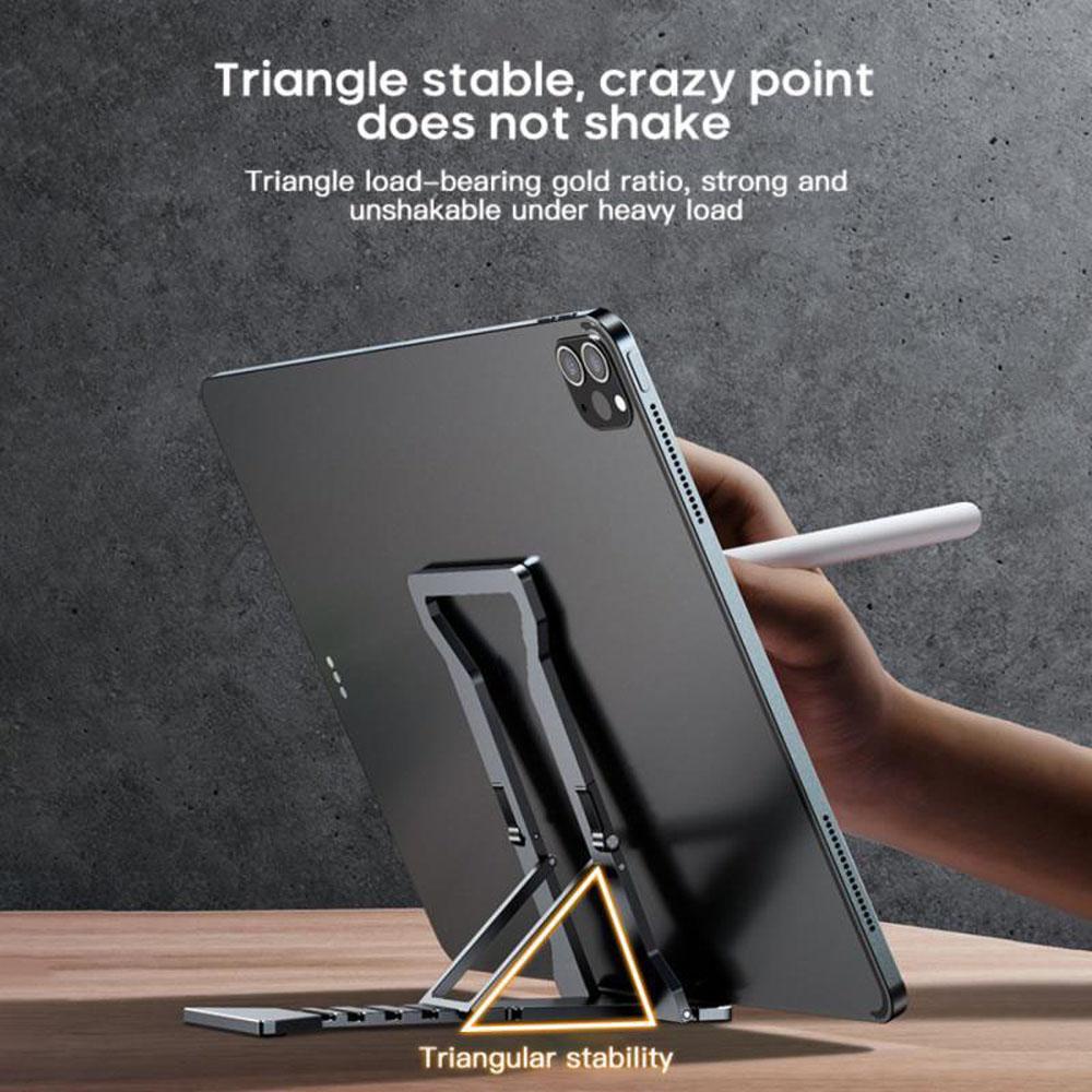 Agustinina Tablet Stand Lipat Sudut Tetap Desktop Tinggi Ponsel Holder Adjustable Tablet PC Stand