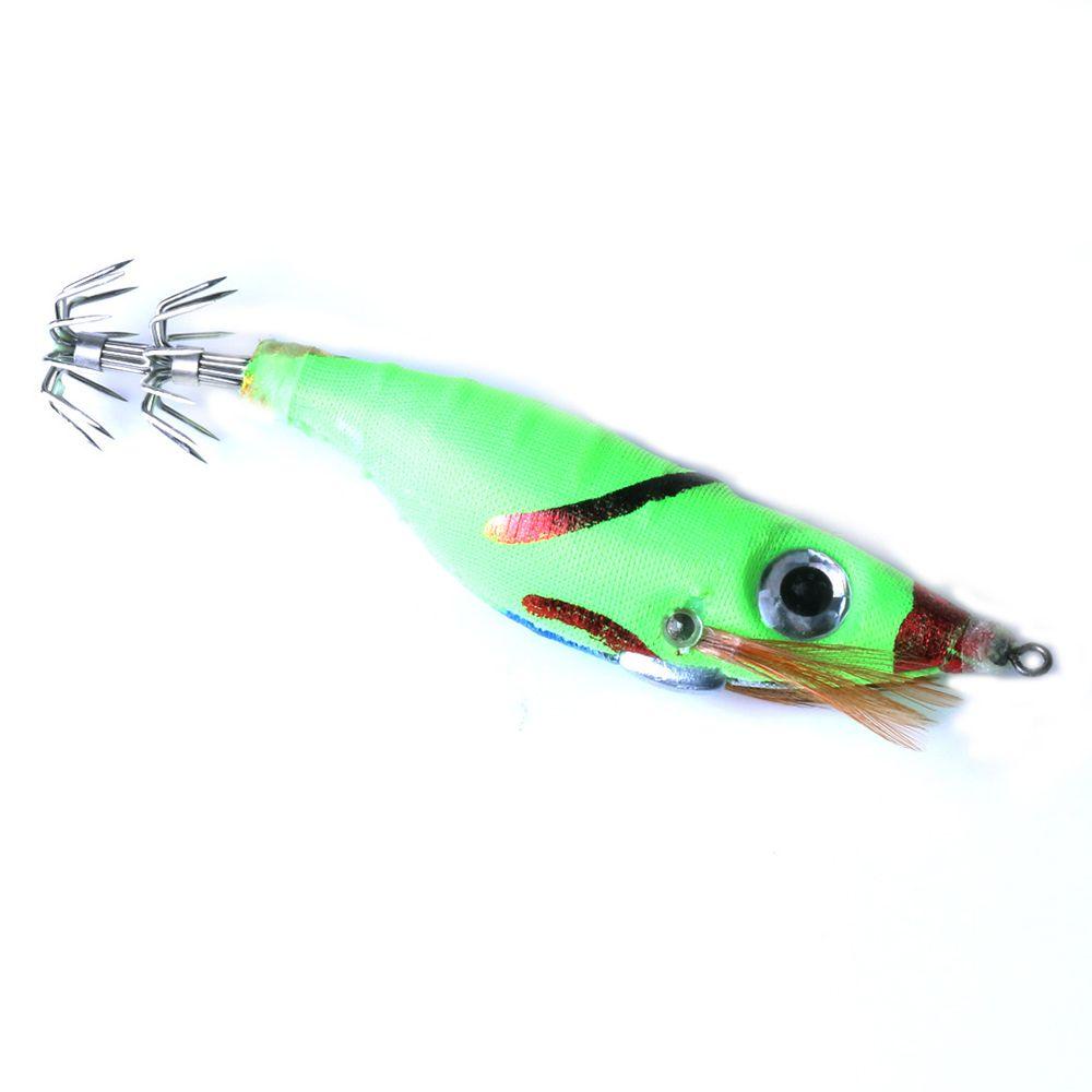 TOP 5pcs Warna Acak Bercahaya Udang Umpan Renang Mata Besar Bass Umpan Malam Memancing