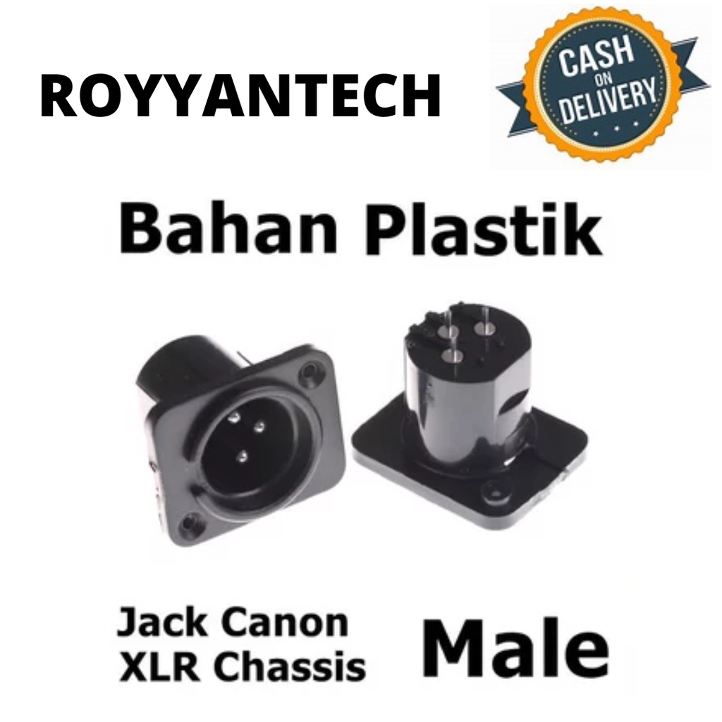 SOCKET CANON COWO SOKET CANON MALE BODY PVC