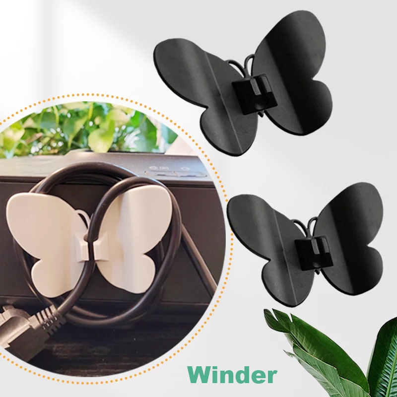 Butterfly Klip Holder Kabel Multifungsi Bentuk Kupu-Kupu Untuk Dapur