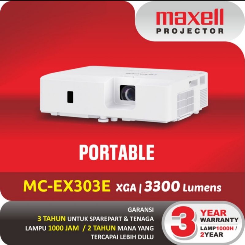 MAXELL PROJECTOR MC-EX303e XGA 3300 lumens