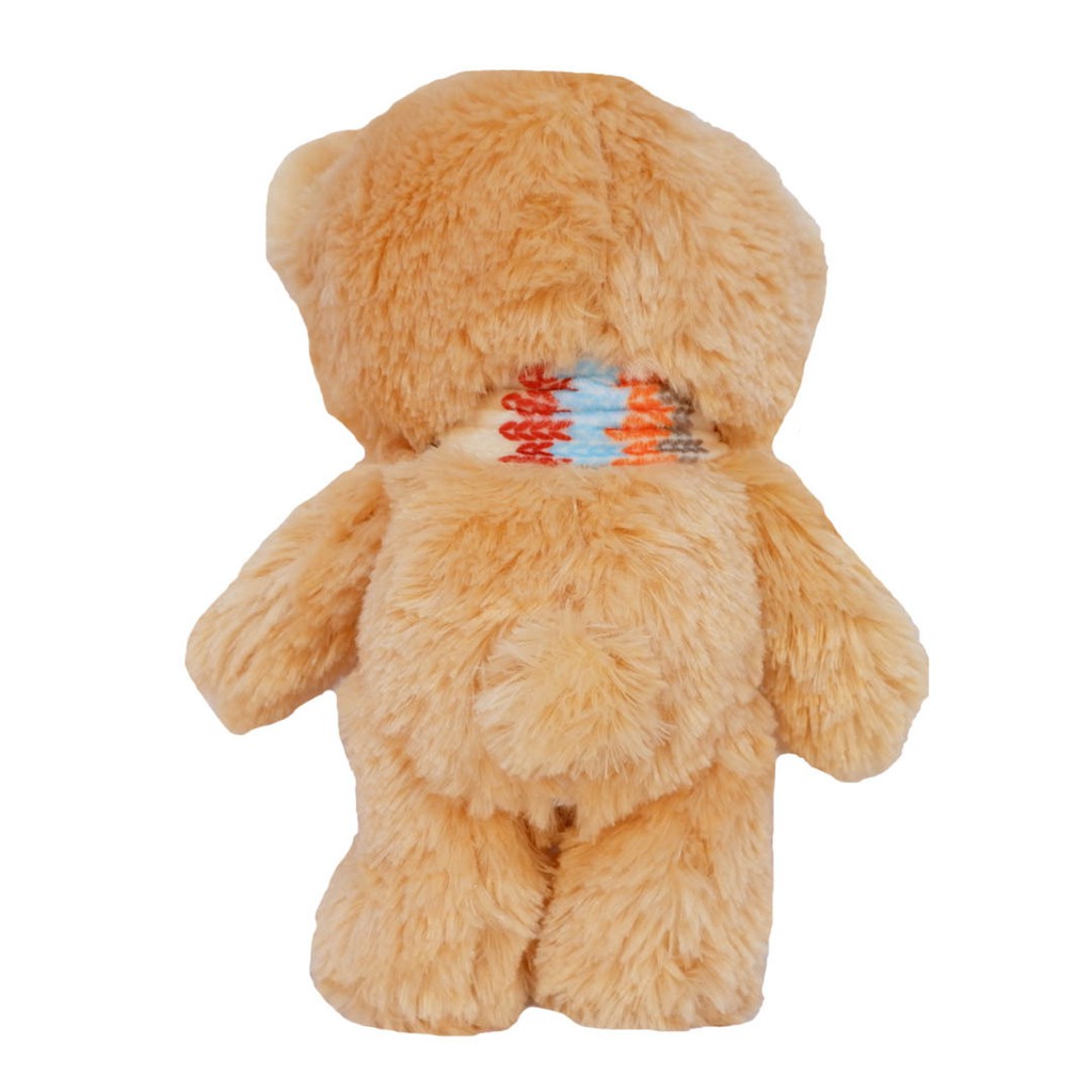 Boneka Beruang teddy bear Std Boney 28cm Tan With Syal plush anak imut di pegang anti rontok mini bear