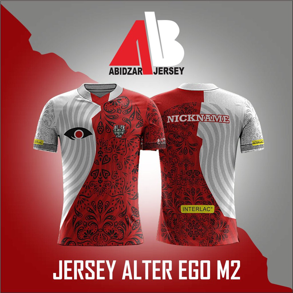 Jersey Alter Ego Terbaru M2 2021 baju kaos gaming esport mobile legend AE free nickname bonus stiker