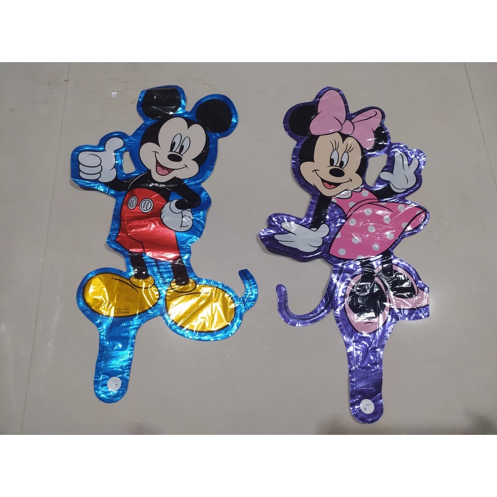 FOIL MINNIE MOUSE DAN MICKY MOUSE MINI HARGA SATUAN UK -+ 35 CM