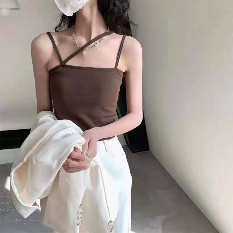 DF BR103 Bh Tanktop Crop Top 3 Tali Pakaian Dalam Wanita Cewek Korea Tank Top Cup Bra