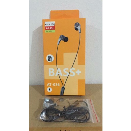 HF HEADSET/EARPHONE PHILIPS MAGNET AT-036 , EARPHONE JACK 3.5MM SUPERBASS