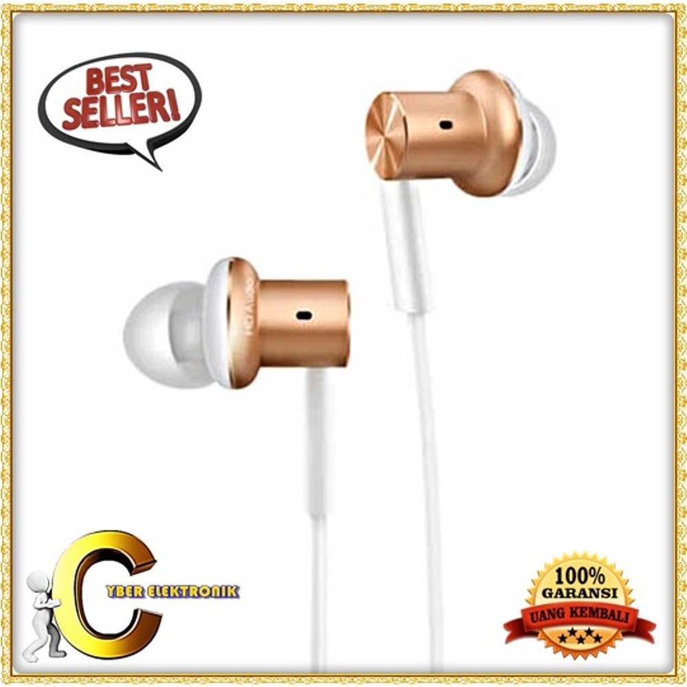 Hot Sale Xiaomi Quantie Hybrid Dual Driver Earphone Dengan Mic - Oem - Golden Technology Canggih
