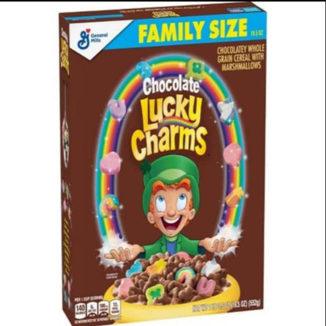 General mills Lucky Charms Chocolate Cereal (19.5 oz / 552 gram) -Non halal