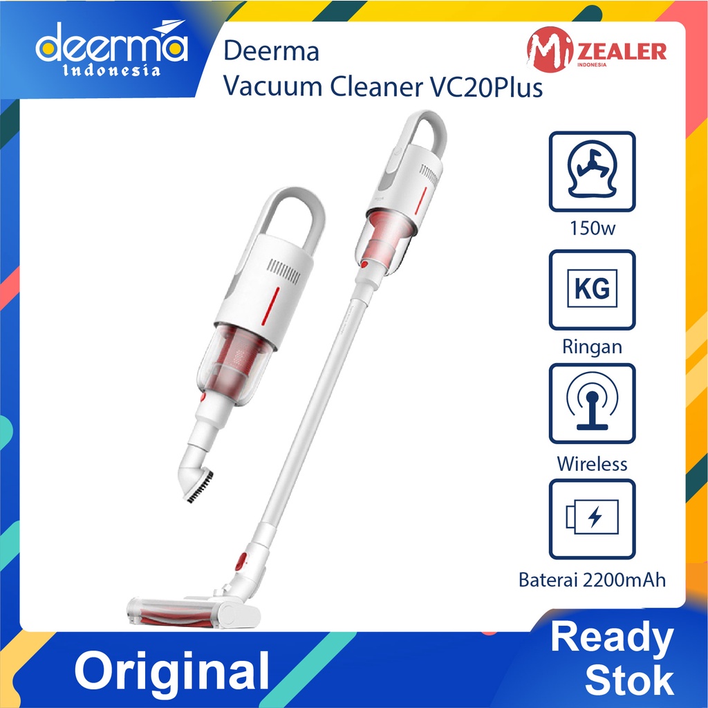 Deerma VC20 Plus Handheld Cordless Vacuum Cleaner Dust Collector Household Penyedot Debu