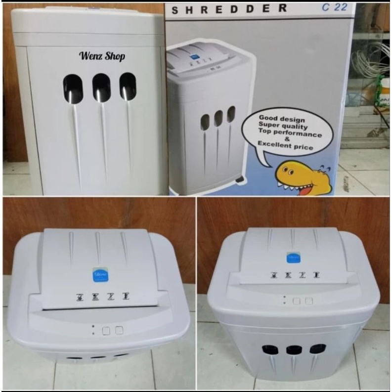 Mesin Penghancur Kertas DINO C22 Cross Cut - Alat Pemotong Kertas / Paper Shredder C 22
