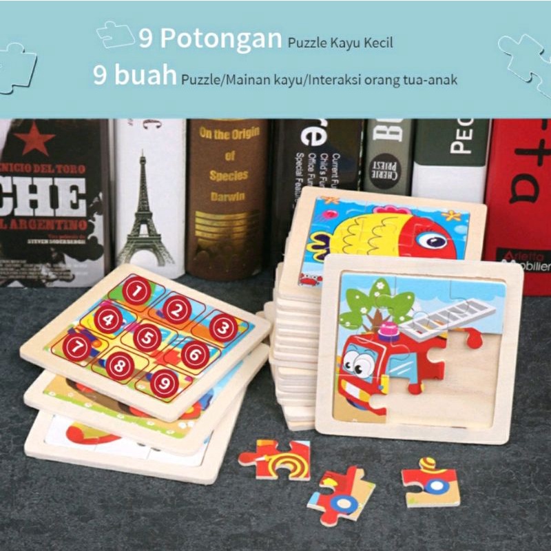 mainan edukasi puzzle/puzzle kayu hewan mainan edukasi puzzle anak