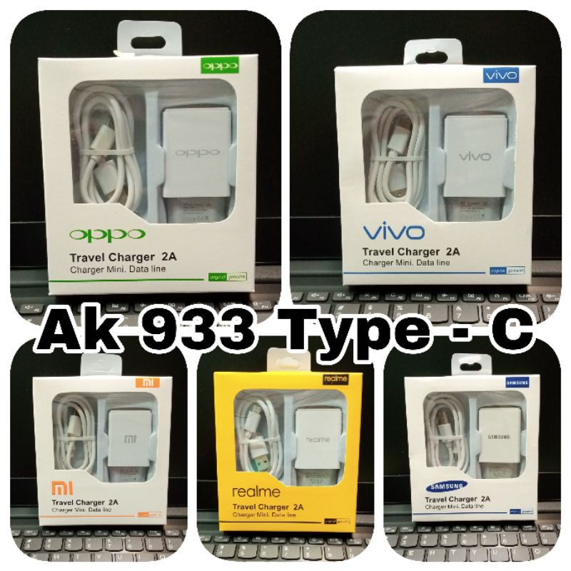 Travel Charger Brand New AK 933 With Kabel Data Tipe - C