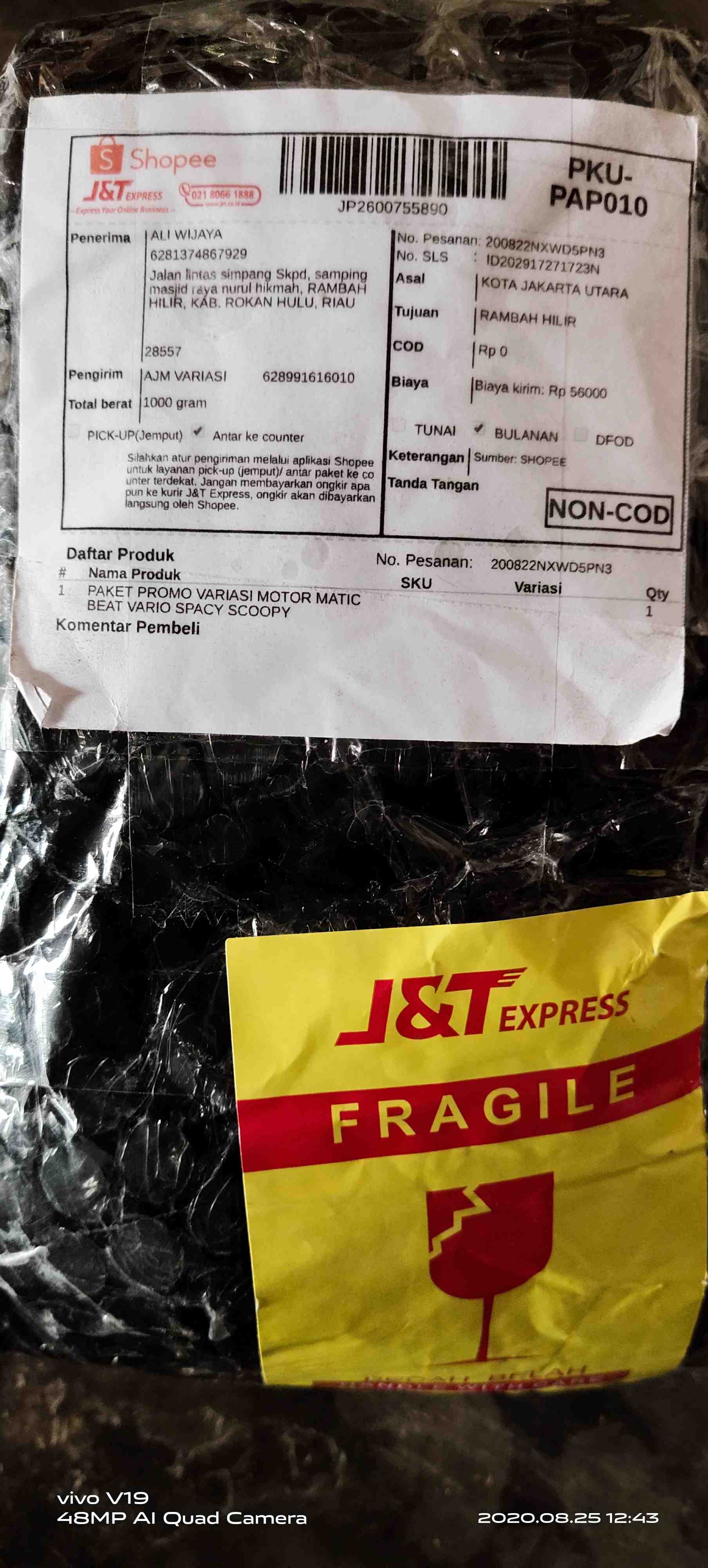 PAKET PROMO VARIASI  MOTOR  MATIC BEAT VARIO SPACY SCOOPY  