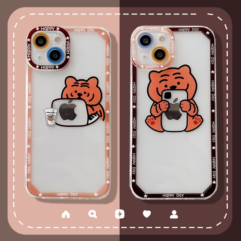 Casing Iphone 13 12 11pro Max X Xs Xr Xsmax 7 8plus Motif Mata Harimau