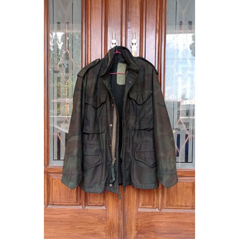 Jaket m65 alpha industries woodland
