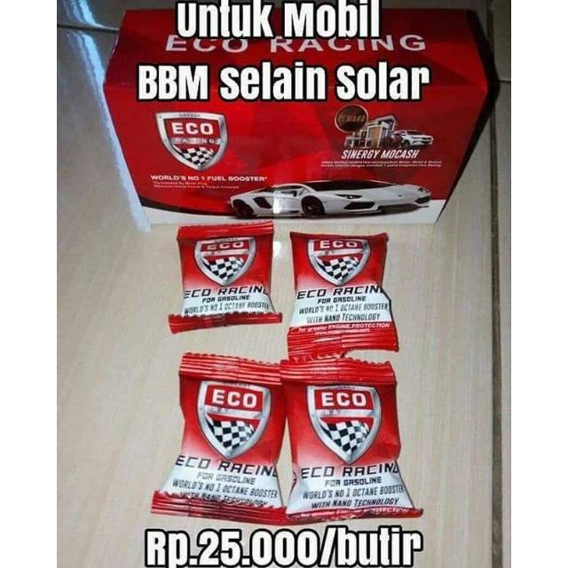 ECO RACING buat mobil selain solar