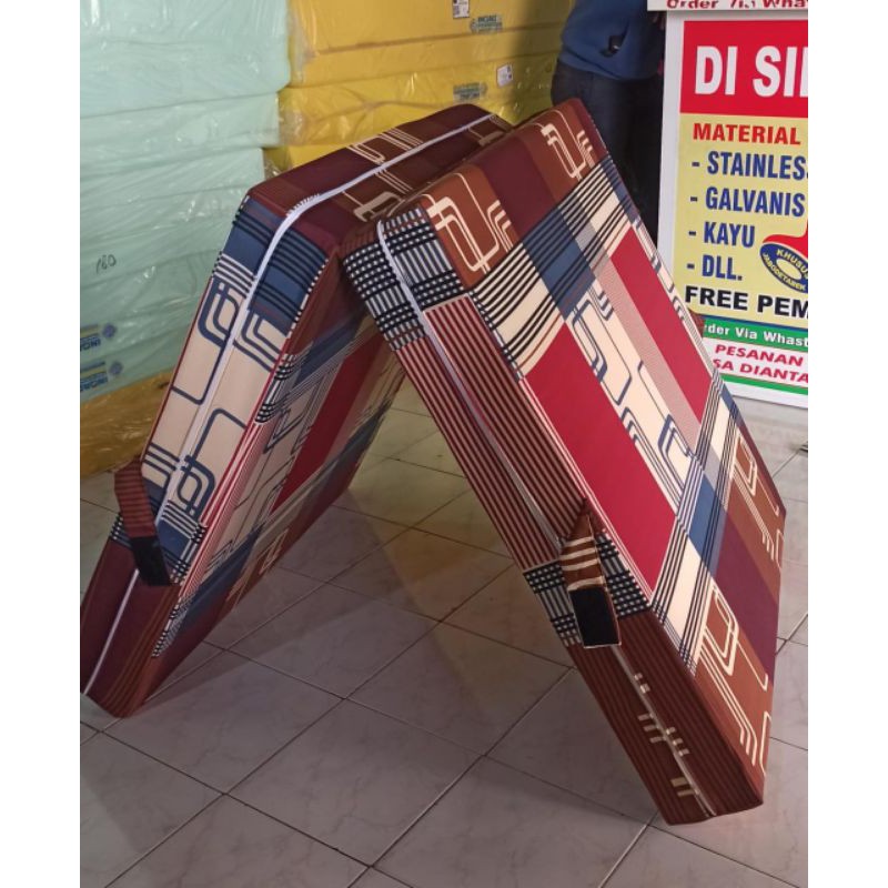 kasur lipat 2 single busa inoac