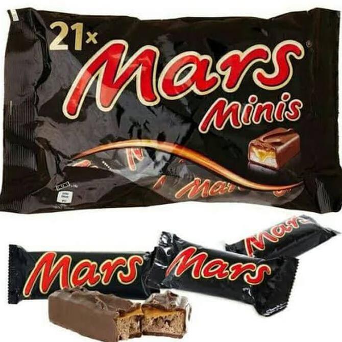 

BEST SELLER MARS Minis Chocolate 403 Gram Isi 21 Pcs (Made in Netherlands)