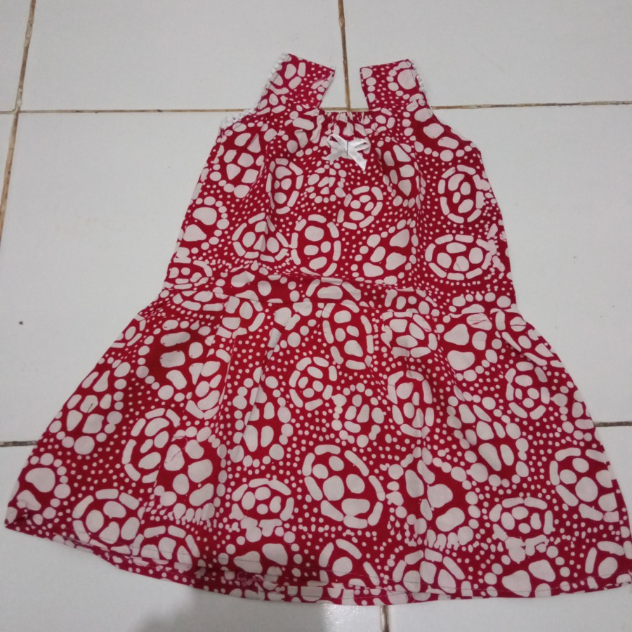 dress simpel santai anak kecil rayon