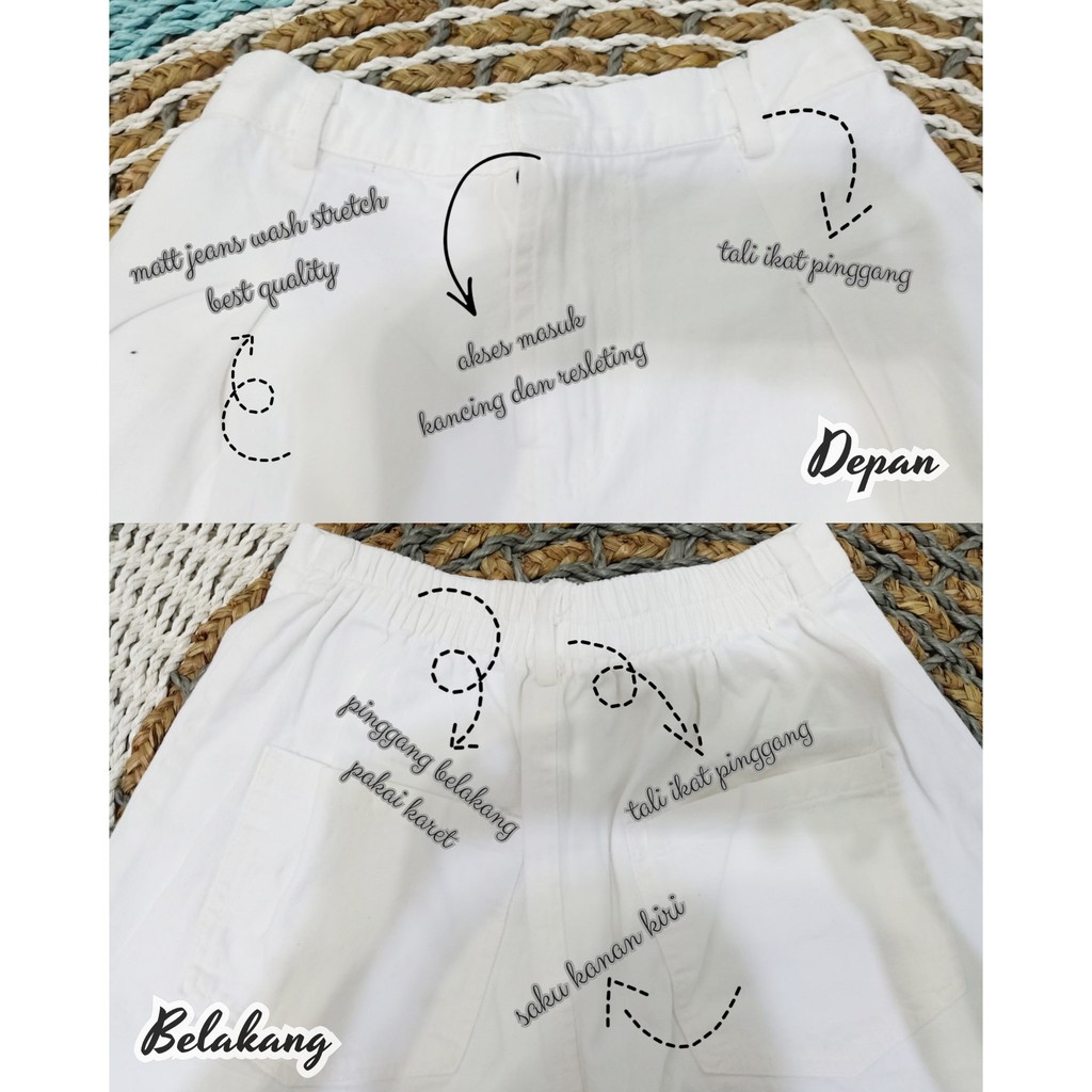 MOZZA JEANS CULLOTE/ KULOT JEANS WANITA WARNA PUTIH HITAM KHAKI CHOCO SAGE LILAC