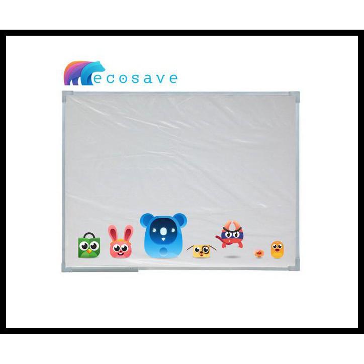 

Papan Tulis Whiteboard 40X60 Anak Ecosave Ori Murah Magnet Magnetik - Ecosave