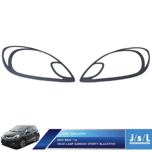 Garnish-list lampu depan Brio 2012-2015 blacktivo