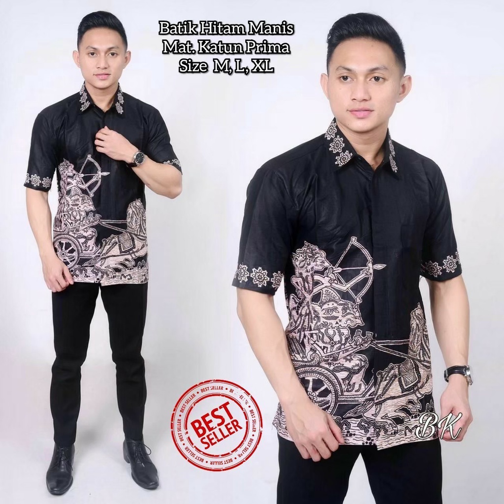 Kemeja Batik Lengan Pendek Hits l Kemeja Batik Kekinian l Kemeja Batik Kondangan Termurah