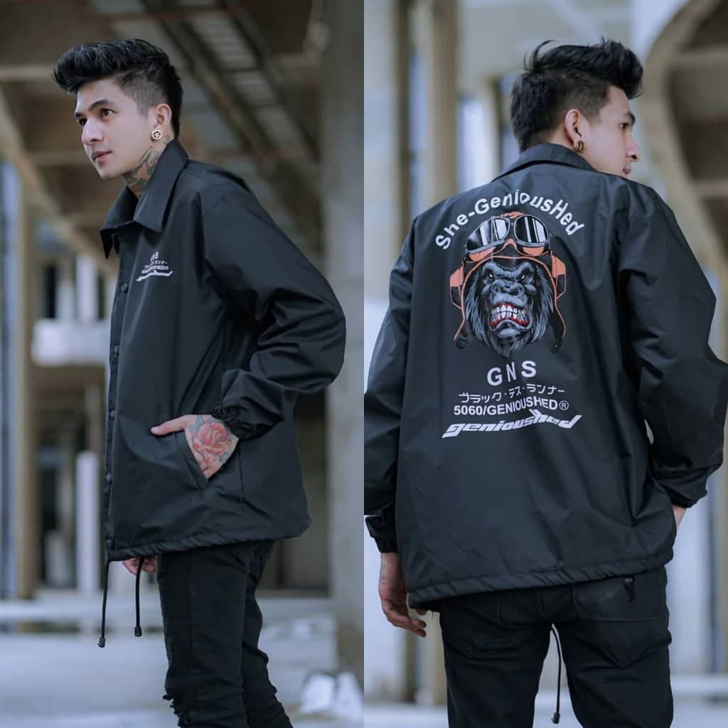 Jaket Coach Jacket Coach Kingkong GNS Valhalla Windbreaker Parasut Waterproof Touman Pria Termurah