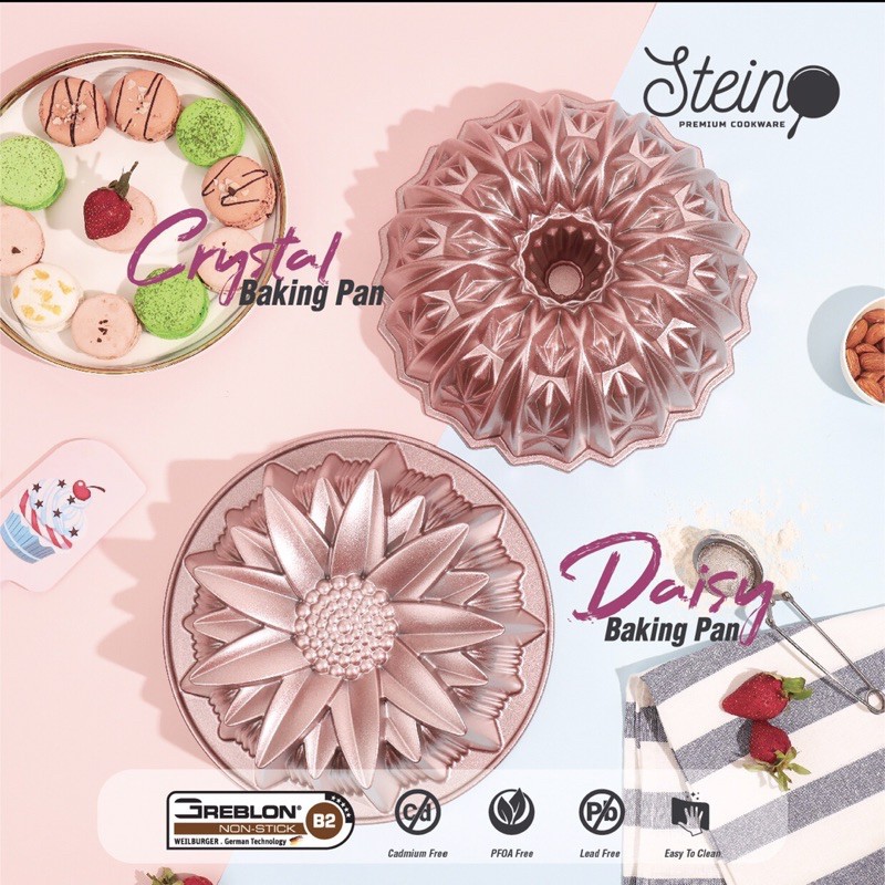 STEIN Cookware Baking Pan Daisy / Crystal Cetakan Loyang Kue