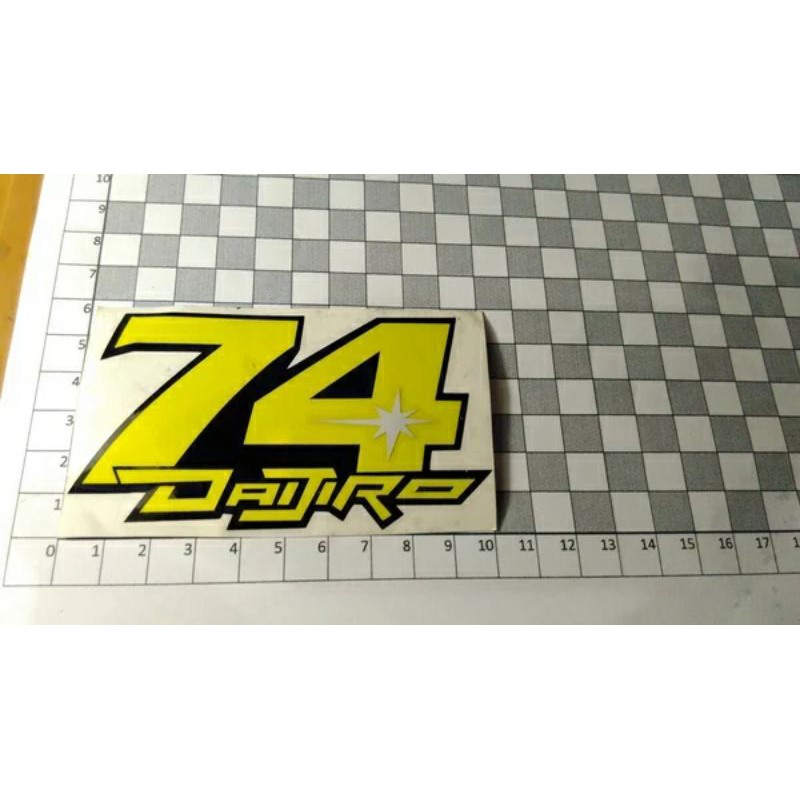

stiker 74 Daijiro Kato