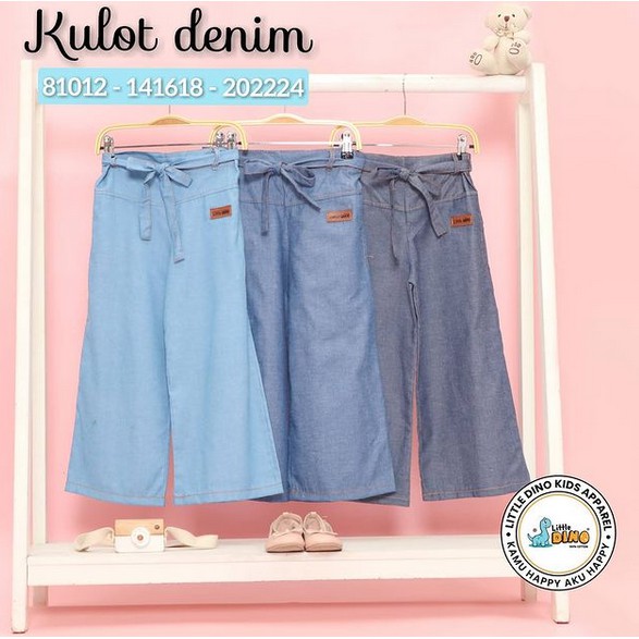 KSHFASHION I KULOT ANAK PEREMPUAN I JEANS ANAK CEWEK LITTLE DINO JUNIOR 6-12 TAHUN