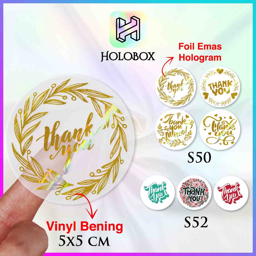 

Sticker Thankyou / Vinyl / Segel / Labe / Aksesoris / Packaging / S50
