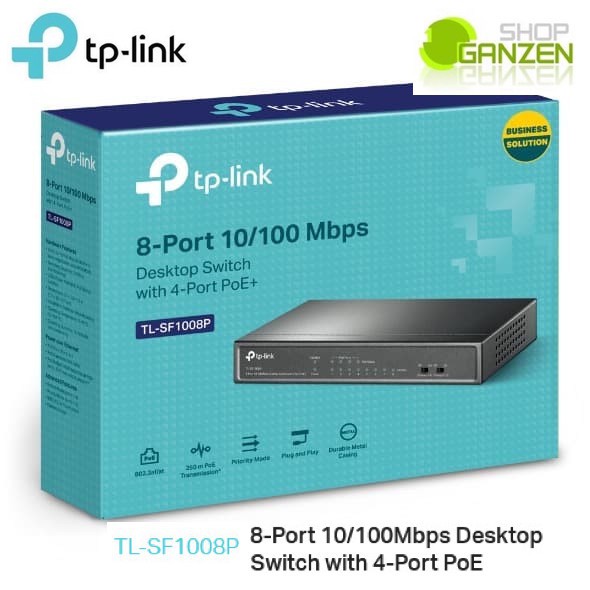 TP-Link TL-SF1008P 8-port 10/100Mbps Desktop PoE Switch