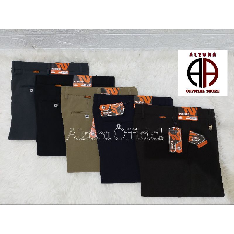 Celana kerja pria / celana bahan formal standar / reguler / BAHAN TEBAL / PREMIUM