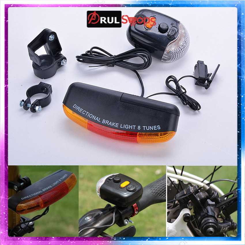 TaffLED Lampu Sepeda Rem Sein Kiri Kanan 7 LED Klakson - XC-408