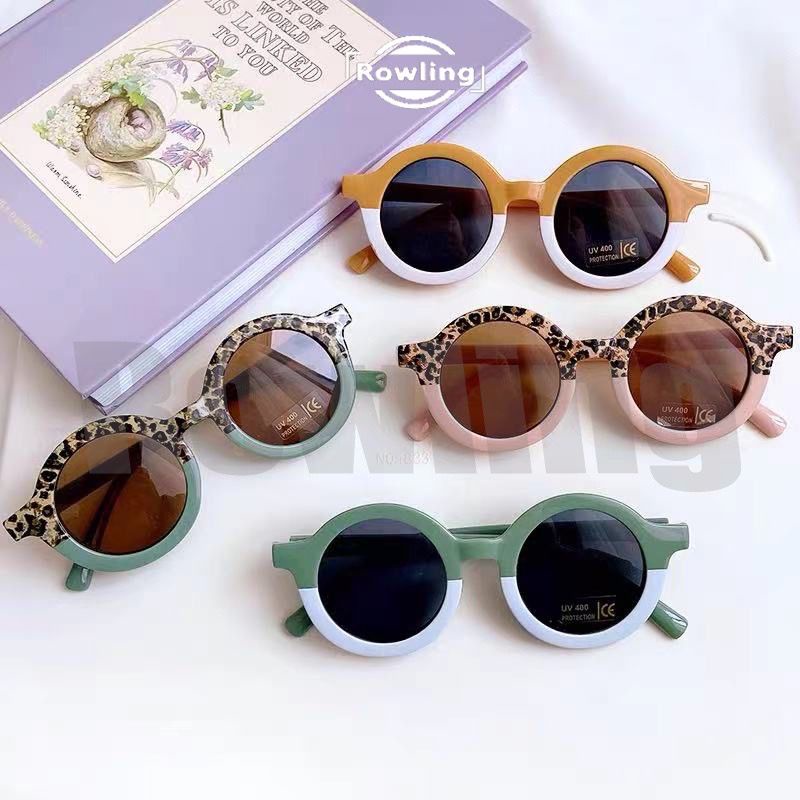 Kacamata Anak Gaya Fashion Anak Sunglasses Anak Bayi Laki Laki Perempuan Kids Baby Balita Anti UV OOTD Anak Kaca Mata Bulat Anak