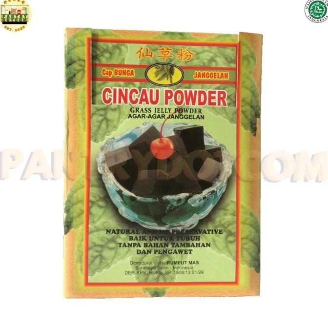 

{{{{{{] CINCAU POWDER CAP BUNGA JANGGELAN NATURAL GRASS JELLY- 33g- box