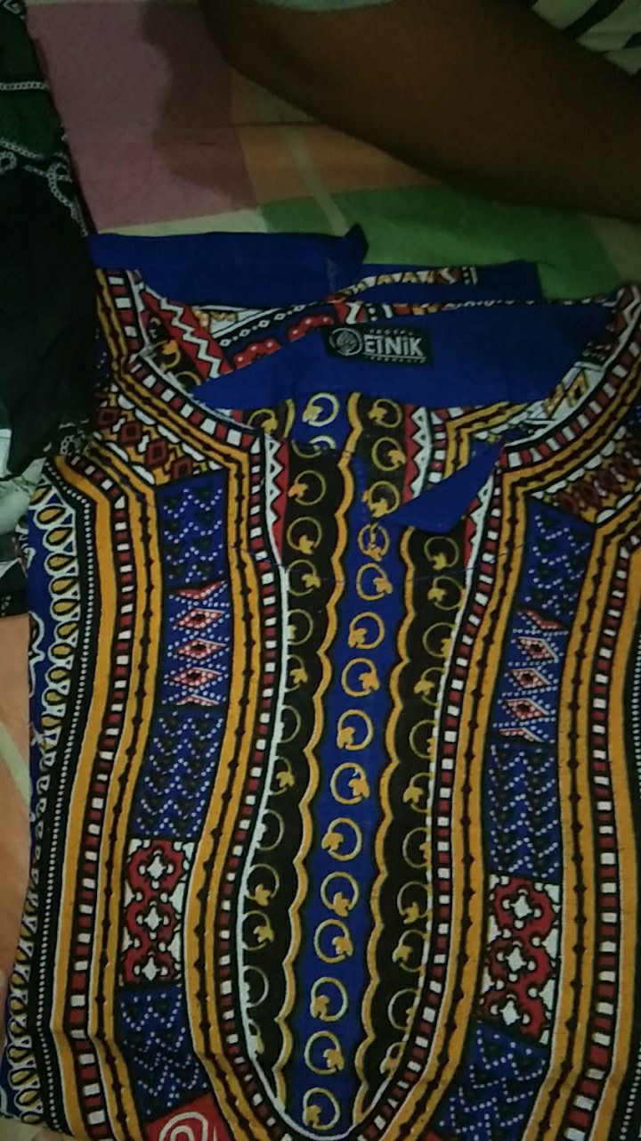 [promo] Kaos Dashiki Pria Wanita Dasar Warna All Size