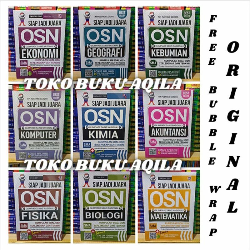 BEST SELLER Buku SOAL OSN SMA PUSTAKA BARU PRESS MATEMATIKA FISIKA KIMIA BIOLOGI EKONOMI GEOGRAFI AKUNTANSI KOMPUTER KEBUMIAN